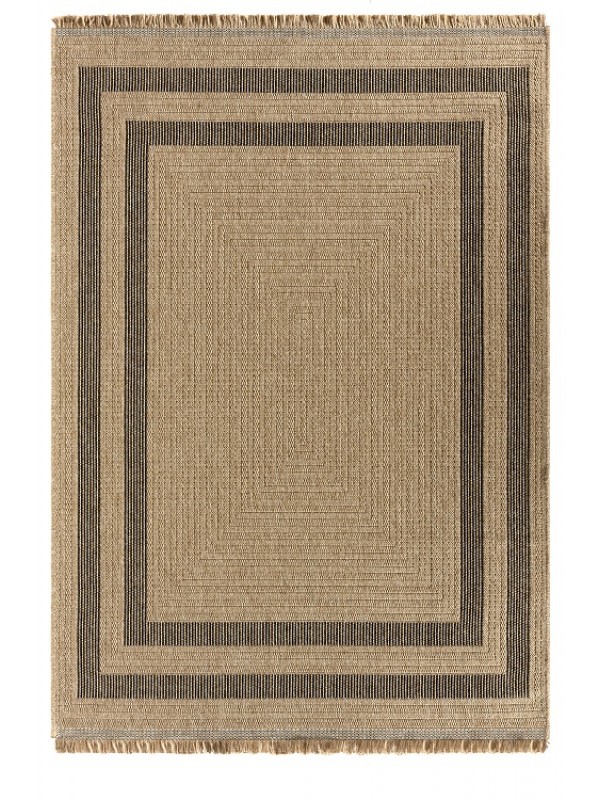 İndia Jüt Halı 668Siyah