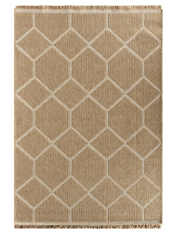 İndia Jüt 669Beyaz Halı