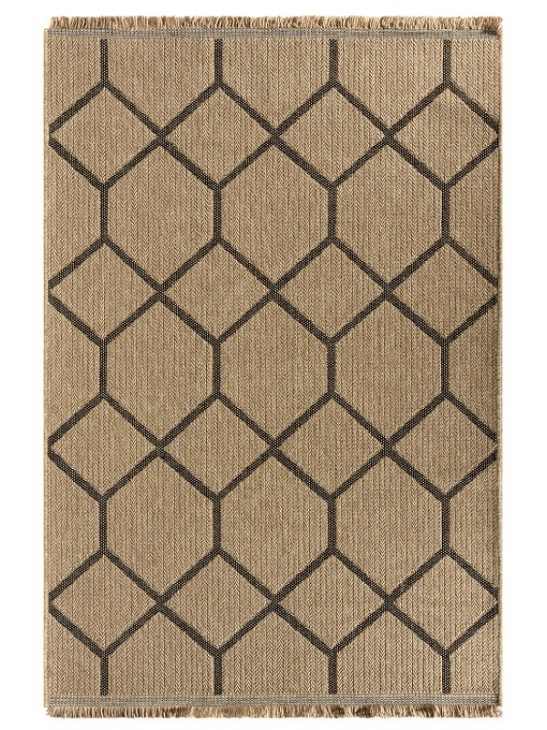 İndia Jüt 669Siyah Halı