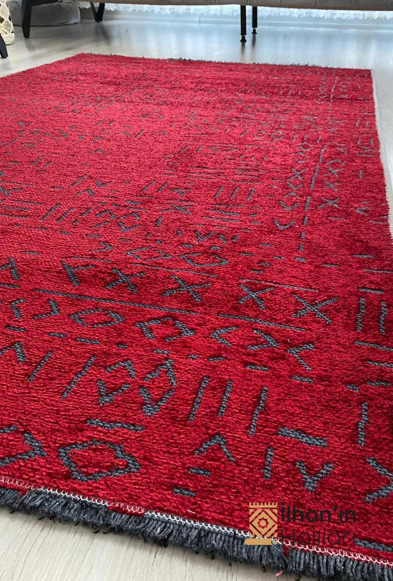 Bilens Noa Serisi Kilim 80x150 Kırmızı