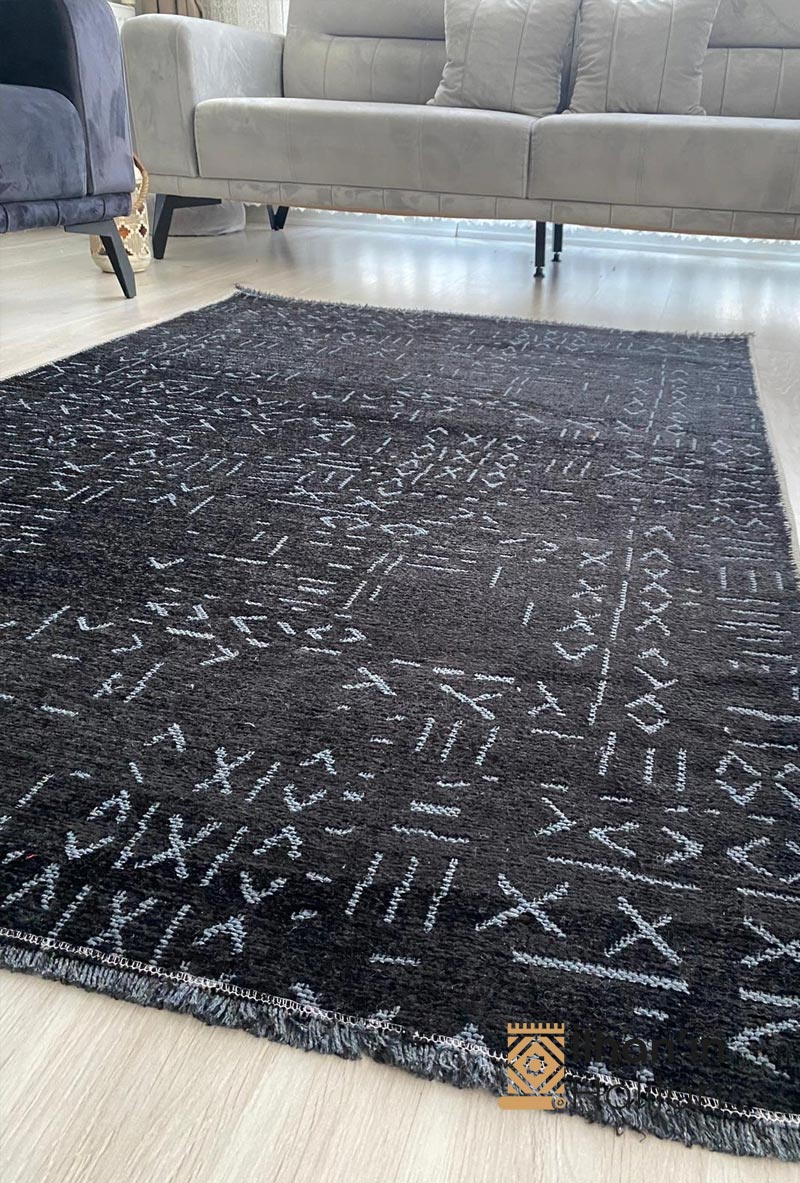 Bilens Noa Serisi Kilim 80x150 Siyah