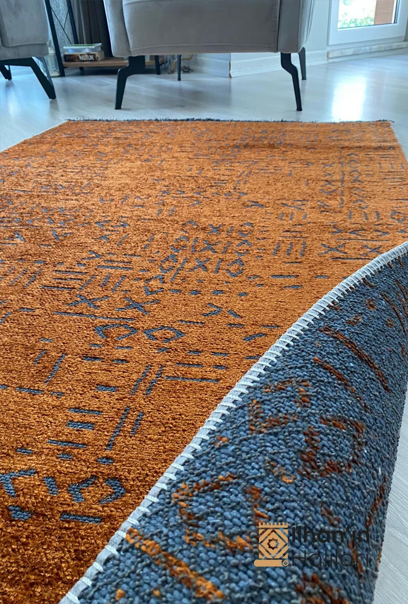 Bilens Noa Serisi Kilim 80x150 Kiremit