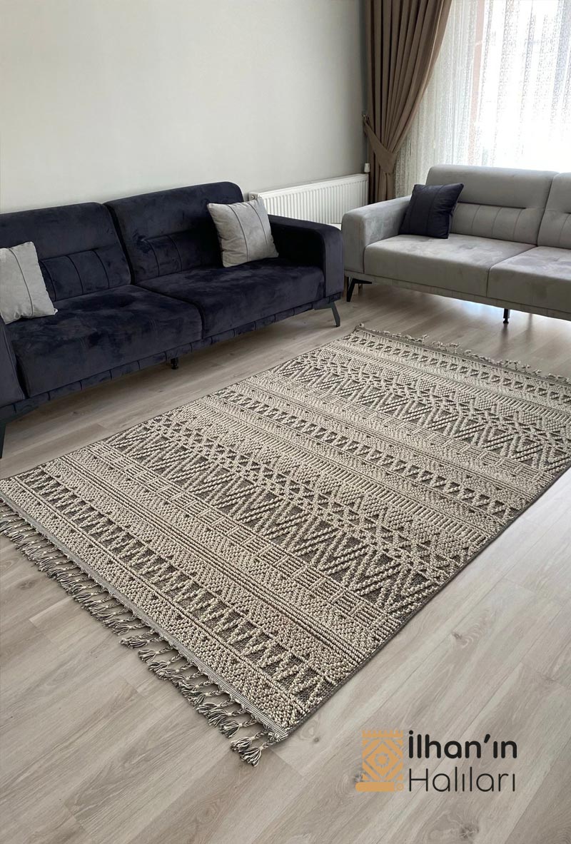 Eko Halı Soho Serisi Makine Halısı 80x150 SH 14 GRI
