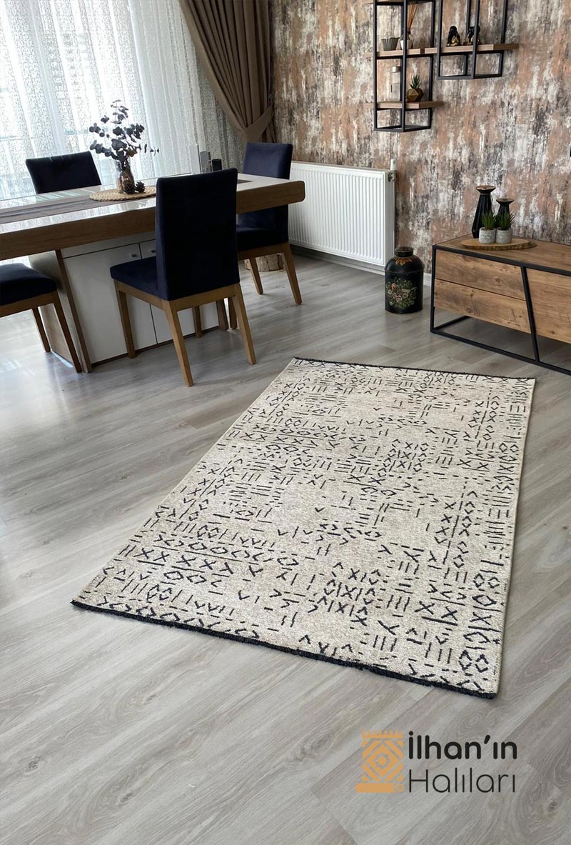 Bilens Noa Serisi Kilim 80x150 Krem